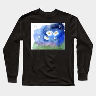 Daisies at Night Long Sleeve T-Shirt